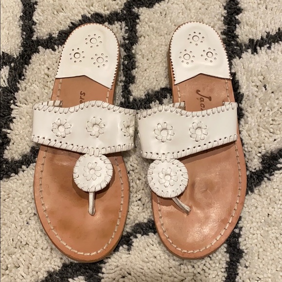 Women’s Size 7 white Jack Rogers Sandals - Picture 1 of 7